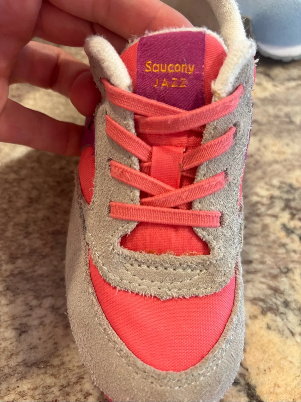 New Balance Kids Sneakers Pink Light Blue-Saucony Kids Sneakers Hot Pink Purple